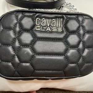 Black and White Quilted Camera Bag